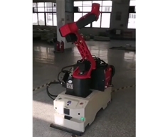 AGV背負(fù)機(jī)械臂現(xiàn)場調(diào)試視頻